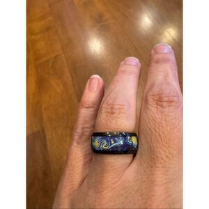 Woman’s a starry night van gough ring size 7 never worn